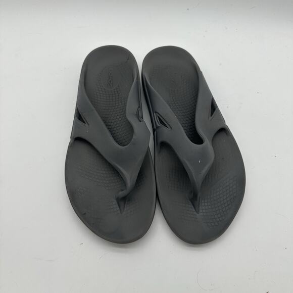 Men Size 11 Oofos Original Recovery Comfort Thong Flip Flop Sandals Gray Slip On - Picture 3 of 9